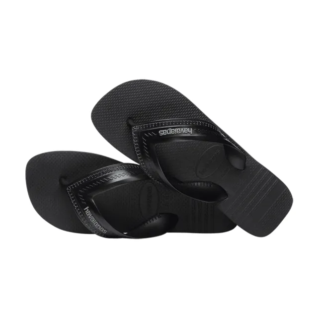 【havaianas 哈瓦仕】拖鞋 男鞋 夾腳拖 寬帶 條紋 Hybrid Be 黑 4145752-0090M(哈瓦士)