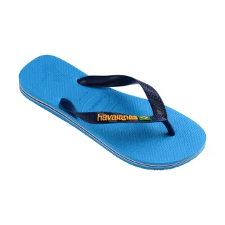 【havaianas 哈瓦仕】拖鞋 男鞋 女鞋 夾腳拖 國旗 Brasil Logo 藍色 4110850-6946U(哈瓦士)