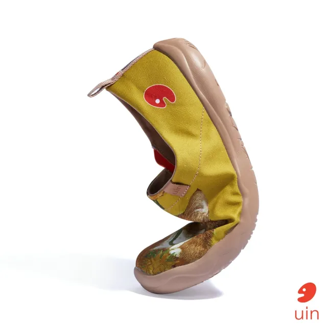 【uin】西班牙原創設計 女鞋 向日葵與貓彩繪休閒鞋W1010924(彩繪)