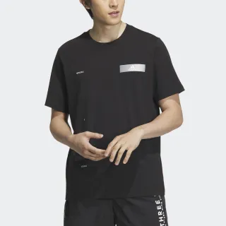 【adidas 愛迪達】TH REF Tee 男 短袖 上衣 T恤 亞洲版 運動 訓練 休閒 寬鬆 棉質 黑(IA8095)