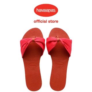 【havaianas 哈瓦仕】平底涼鞋 女鞋 拖鞋 You St Tropez Basic 橘桃 4146086-5647W(哈瓦士)