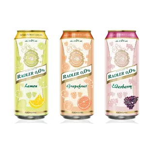 【Radler 萊德】萊德無酒精啤酒風味飲-嚐鮮組(500ml*3入)(零酒精)
