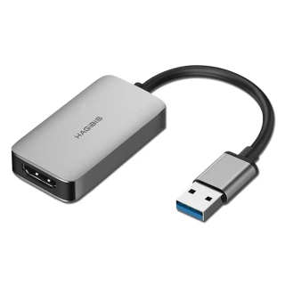 【HAGiBiS海備思】USB3.0 to FHD影音轉接器 UH1 深空灰