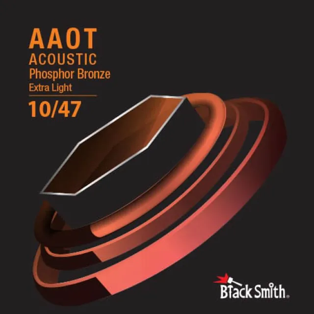 【BlackSmith】AAPB-1047 碳纖維 AAOT 厚包膜 磷青銅 民謠吉他弦(原廠公司貨 商品保固有保障)