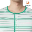 【Hilltop 山頂鳥】條紋ZISOFIT T恤 男款 綠｜PS04XMF4ECMW