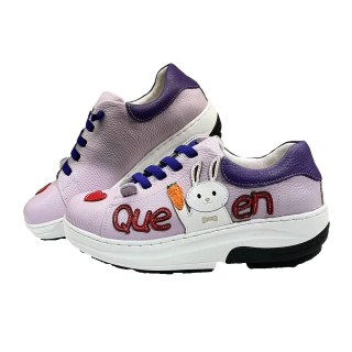 【皇后的鞋】Luo Bo兔專利通氣鞋-紫色(專利通氣大底 真皮透氣鞋墊)