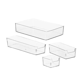 【日創生活】透明壓克力收納盒-12件組(收納盒 整理盒 抽屜收納)
