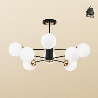 【必登堡】圓舞曲吊燈 82cm 純淨白 B562244(客廳燈/餐廳燈/臥室燈/中島/吧檯/現代/日式/LED/簡約)