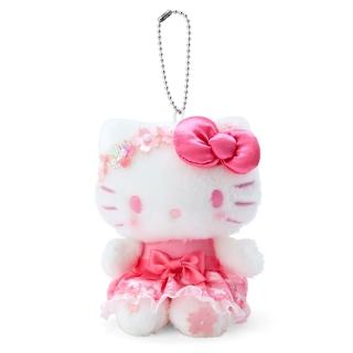 【SANRIO 三麗鷗】春季櫻花系列 造型絨毛玩偶吊飾 HELLO KITTY