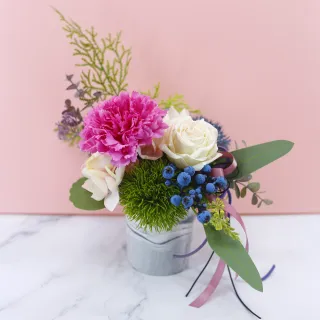 【HUGO DECO 榆果傢飾】進口紫康乃馨香氛花藝(母親節/花禮/佈置/禮物/永不凋零)