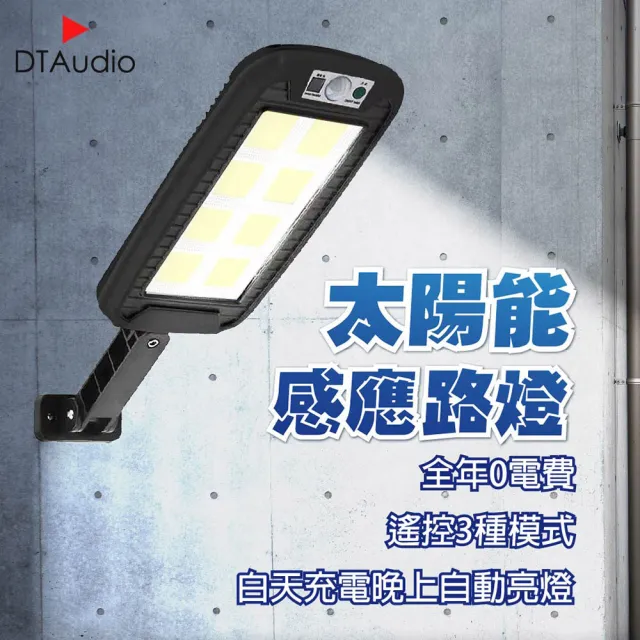 【聆翔】太陽能感應式路燈-8格240COB(感應燈 太陽能 戶外燈)