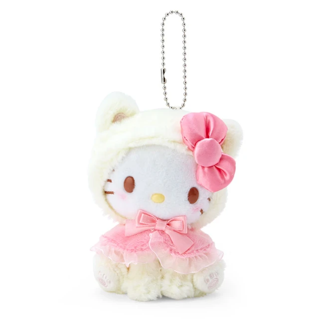 【SANRIO 三麗鷗】療癒貓咪系列 造型絨毛玩偶吊飾 HELLO KITTY