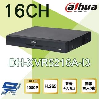 【Dahua 大華】DH-XVR5216A-I3 16路5 1080P 人臉辨識 XVR 監視器主機 昌運監視器