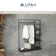 【LiFArt】輕奢時尚層板收納掛衣架(一體成形/簡易組裝/層架)