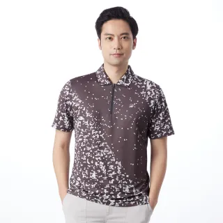 【Hilltop 山頂鳥】ZISOFIT 印花POLO衫 男款 灰｜PS14XMK9ECKZ