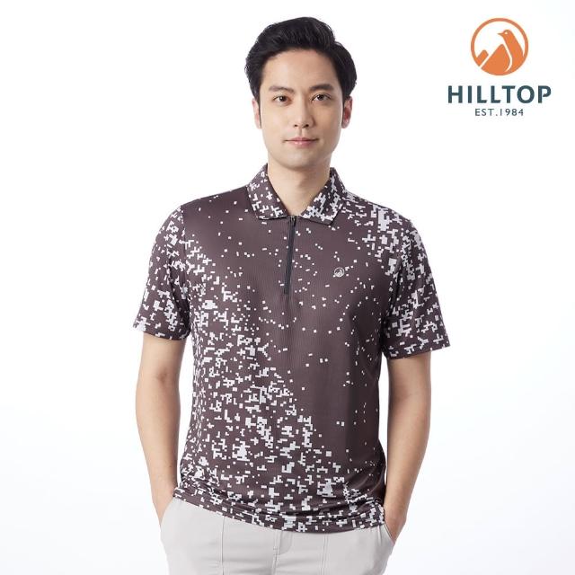 【Hilltop 山頂鳥】ZISOFIT 印花POLO衫 男款 灰｜PS14XMK9ECKZ