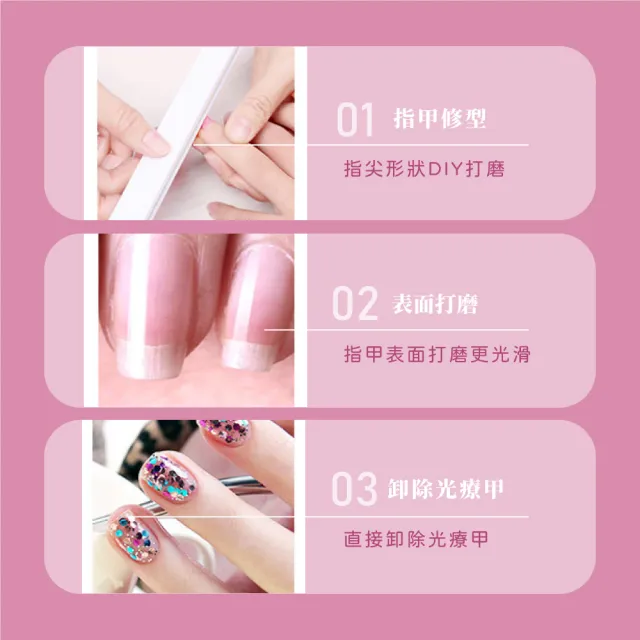 【指甲搓】實用雙面打磨灰砂條指甲搓-2入(耐磨耐用 銼刀 光療 搓甲刀 美甲銼 修指甲 修甲工具)