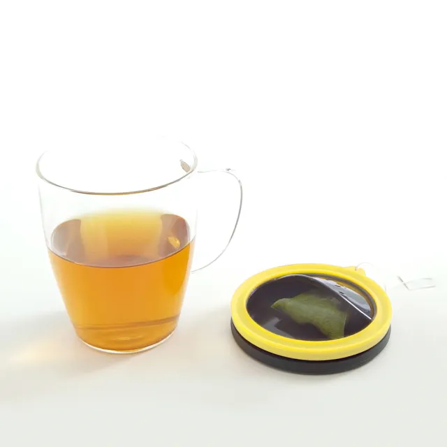 【PO:】濾茶玻璃杯350ml(多色可選)