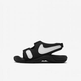 【NIKE 耐吉】涼鞋 中童 童鞋 兒童 運動 SUNRAY ADJUST 6 PS 黑白 DX5545-002