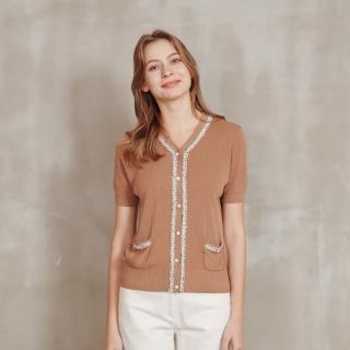 【perng yuh 芃諭名品】輕感精緻 小香風 針織衫(2023 SS Collection｜2A春夏系列)