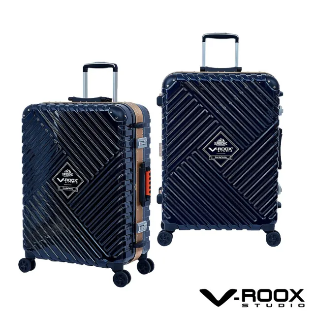 【V-ROOX STUDIO】FUN暑價 V-ROOX SUPERSONIC 28吋 立體超音速硬殼鋁框行李箱(大容量 好推好裝)