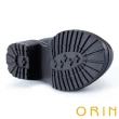 【ORIN】復古馬銜釦牛皮中跟樂福鞋(黑色)