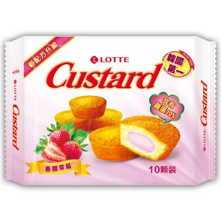 【Lotte 樂天】樂天蛋黃派草莓風味10顆入