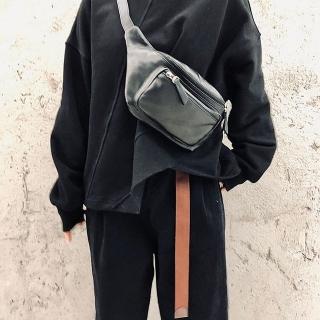 【巴黎精品】現貨+預購 側揹包真皮肩揹包(牛皮復古百搭馬鞍包女包包2色a1ak51)