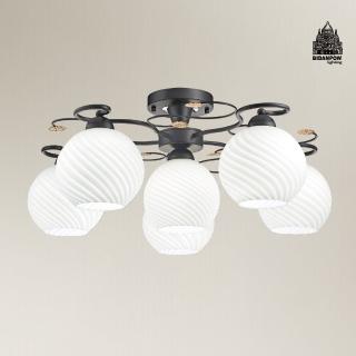 【必登堡】輕歌漫舞半吸頂燈 70cm B573915(客廳燈/餐廳燈/臥室燈/中島/吧檯/現代/簡約/輕奢風)