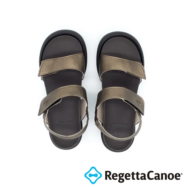 【RegettaCanoe】RegettaCanoe女士坡跟涼鞋 CJLW-5501(銅金色)