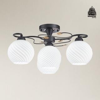 【必登堡】輕歌漫舞半吸頂燈 65cm B573916(客廳燈/餐廳燈/臥室燈/玄關/中島/吧檯/現代/簡約/輕奢風)