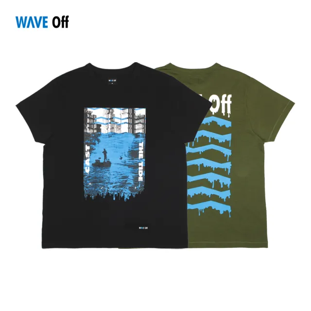 【WAVE OFF】鱸魚T恤-墨綠 共2色(現貨商品 冬新品  上衣 女上衣 男上衣 短袖上衣 短袖T恤 透氣T恤)