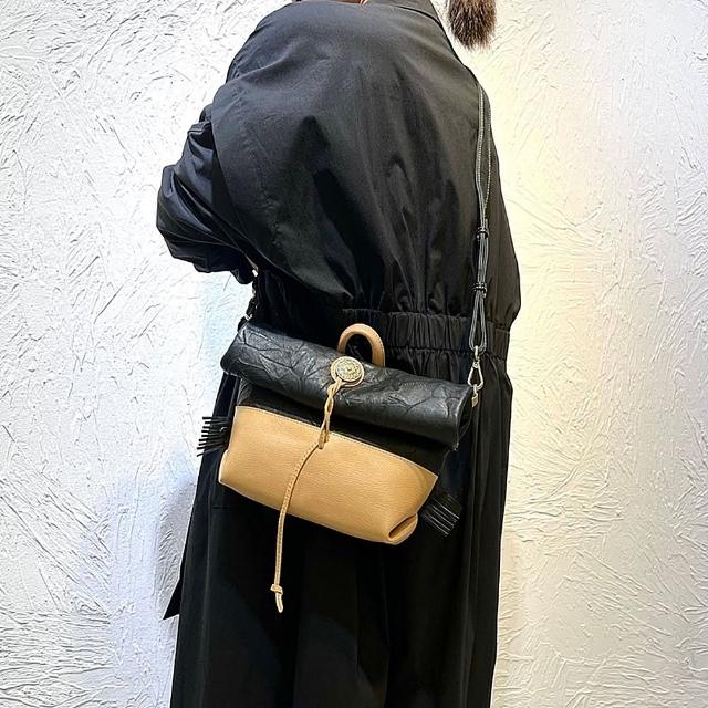 【巴黎精品】現貨+預購 側背包真皮肩背包(拼色植鞣牛皮復古女包包2色a1ak68)