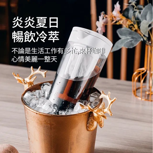 【Bincoo】冷萃冷泡壺 冰箱家用冷泡咖啡壺 茶水分離杯 冰咖啡/冷萃茶 冰滴冷泡瓶 1100ML