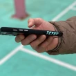 【Telephant太樂芬】iPhone 14 Pro Max EPI 水波紋抗污防摔手機殼-說不青
