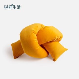 【hoi! 好好生活】夏日艾爾打結造型抱枕-暖陽黃