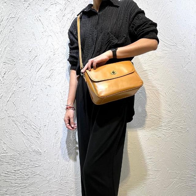 【巴黎精品】現貨+預購 側背包真皮肩背包(通勤頭層牛皮郵差包女包包4色a1ak1)