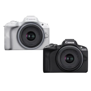 【Canon】EOS R50 + RF-S 18-45mm F4.5-6.3 IS STM 超輕巧VLOG無反光鏡相機(公司貨)