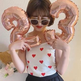 16吋浪漫玫瑰金數字鋁模氣球1個(生日派對 求婚告白 畢業跨年 週年紀念 寶寶周歲 佈置)