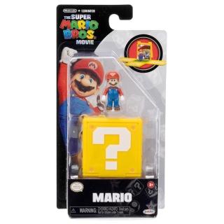 【Nintendo 任天堂】瑪琍歐電影 : 問號磚迷你公仔 - 瑪利歐