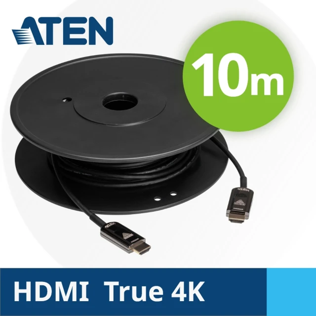 ATEN 10公尺 True 4K HDMI 主動式光纖線材(VE781010)