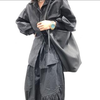 【巴黎精品】現貨+預購 側揹包真皮肩揹包(牛皮大容量簡約水桶包女包包a1ak26)