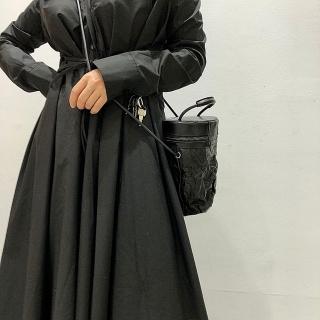 【巴黎精品】現貨+預購 側揹包真皮肩揹包(植鞣羊皮手提圓筒包女包包a1ak13)