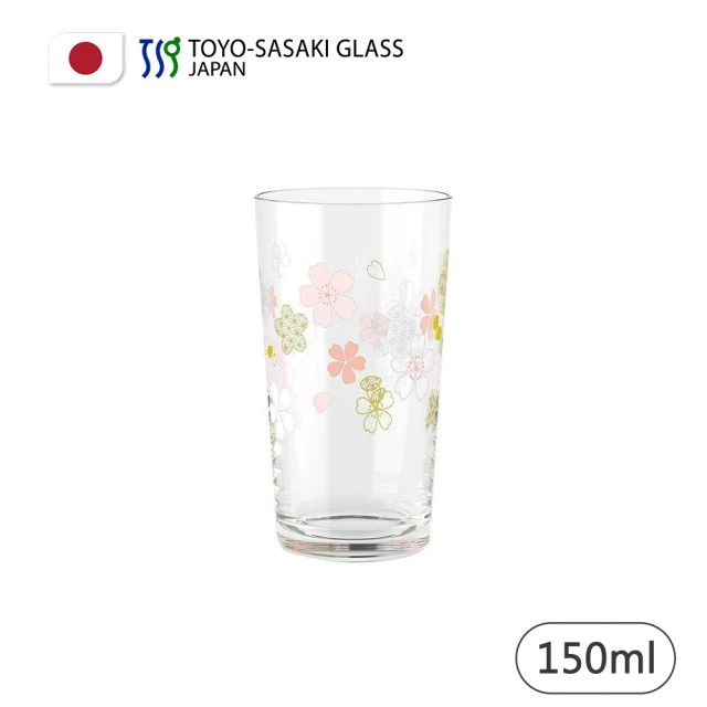 【TOYO SASAKI】日本製和紋櫻花酒杯/150ml(日本高質量玻璃代表)