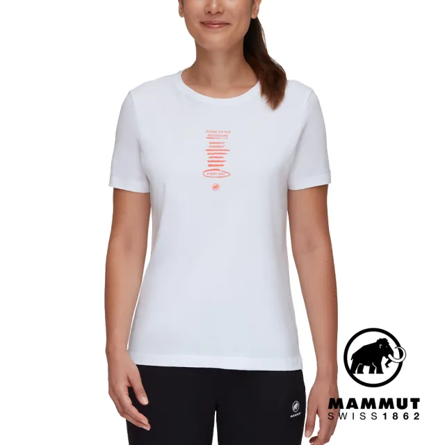 【Mammut 長毛象】Mammut Core T-Shirt Women Every Day 機能短袖T恤 白色 女款 #1017-03901