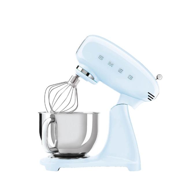 【SMEG】義大利復古美學全彩攪拌機-粉藍色(SMF03PBUS 公司貨)