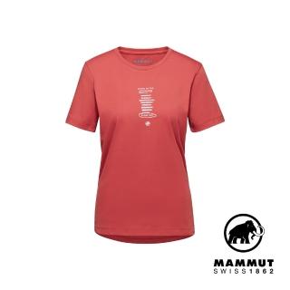 【Mammut 長毛象官方直營】Mammut Core T-Shirt W Every Day 機能短袖T恤 陶紅 女款 #1017-03901