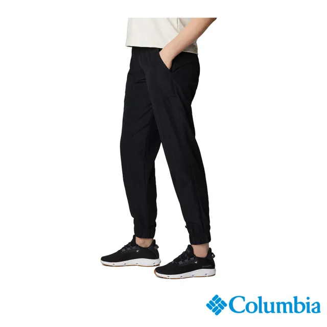 【Columbia 哥倫比亞 官方旗艦】女款- Boundless Trek防潑長褲-黑色(UAR90560BK / 2023春夏)