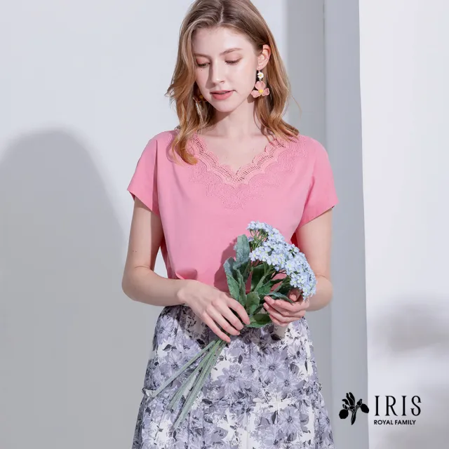 【IRIS 艾莉詩】精緻幾何繡花上衣-2色(32938)