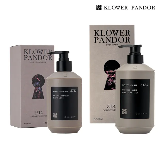 【KLOWER PANDOR】KP記憶香氛 ME TIME時光香水沐浴露680ml+胺基酸香水洗手露380ml(多款任選)